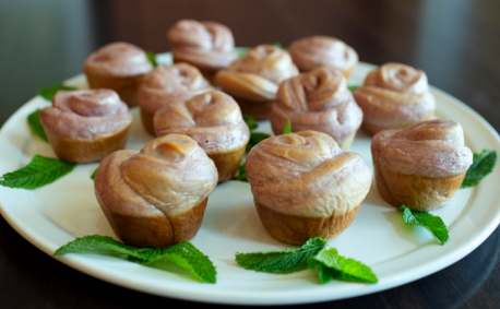 Chai Ube Rosette Rolls - 2019 National Festival of Breads Winner