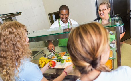 School lunch cafeteria - Farm to Plate program