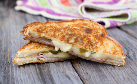 grilled ham and cheese sandwich