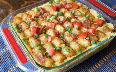 Bacon Cheeseburger Tater Tot Casserole Recipe