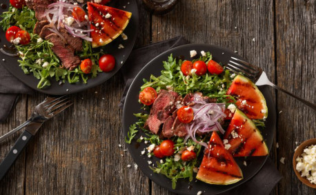 Steak and Watermelon Salad