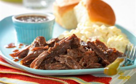 Recipe Slow-Cooked Whiskey-Molasses Shredded Beef