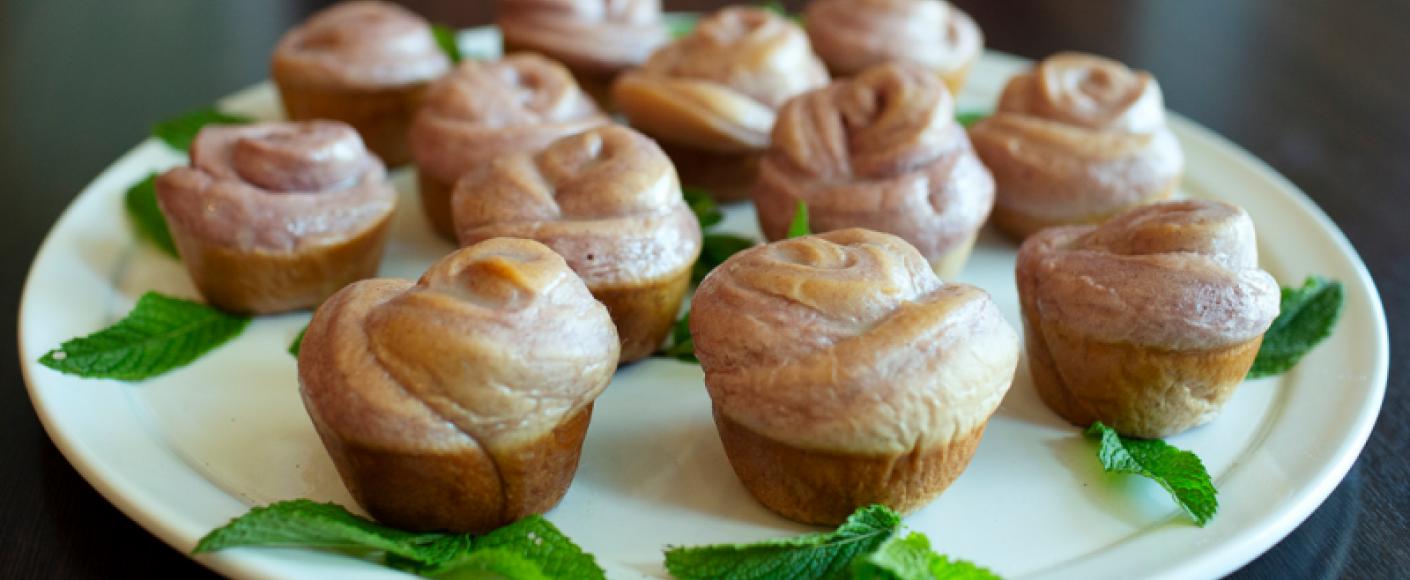 Chai Ube Rosette Rolls - 2019 National Festival of Breads Winner