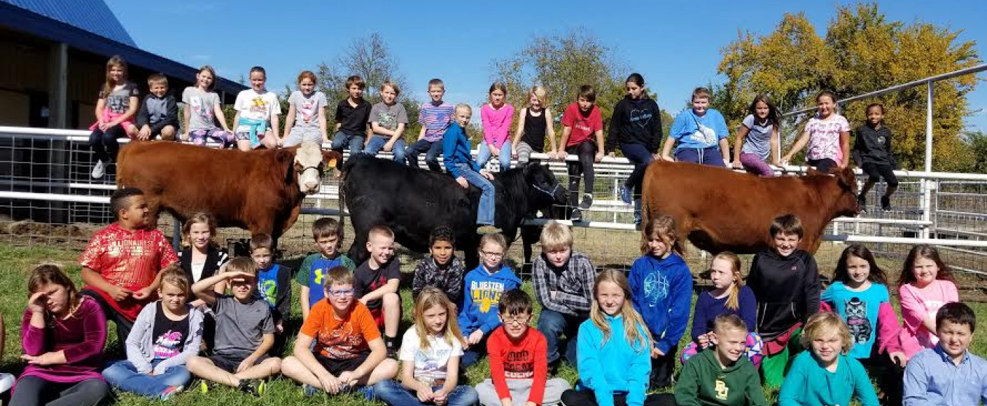 Bluestem students love farm chores