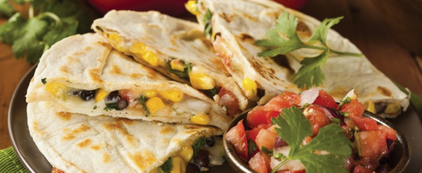 KFB turkey and black bean quesalilla