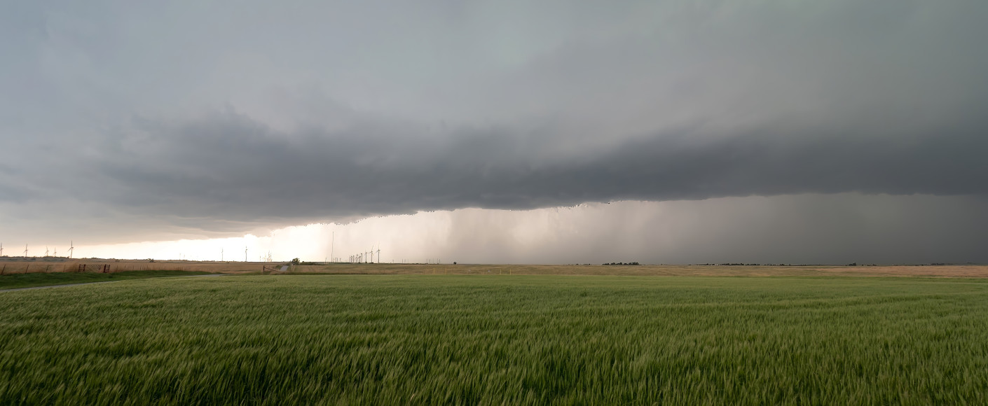 Rain on Kansas farms