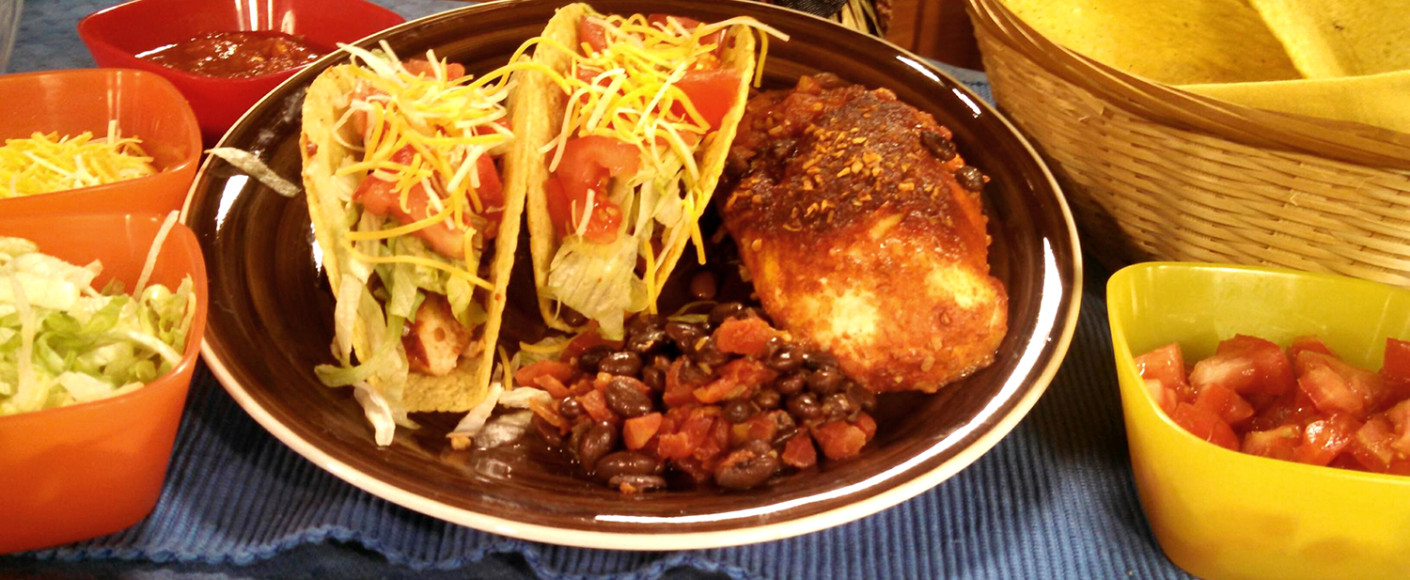 Recipe Slow Cooker Black Bean and Crispy Tacos