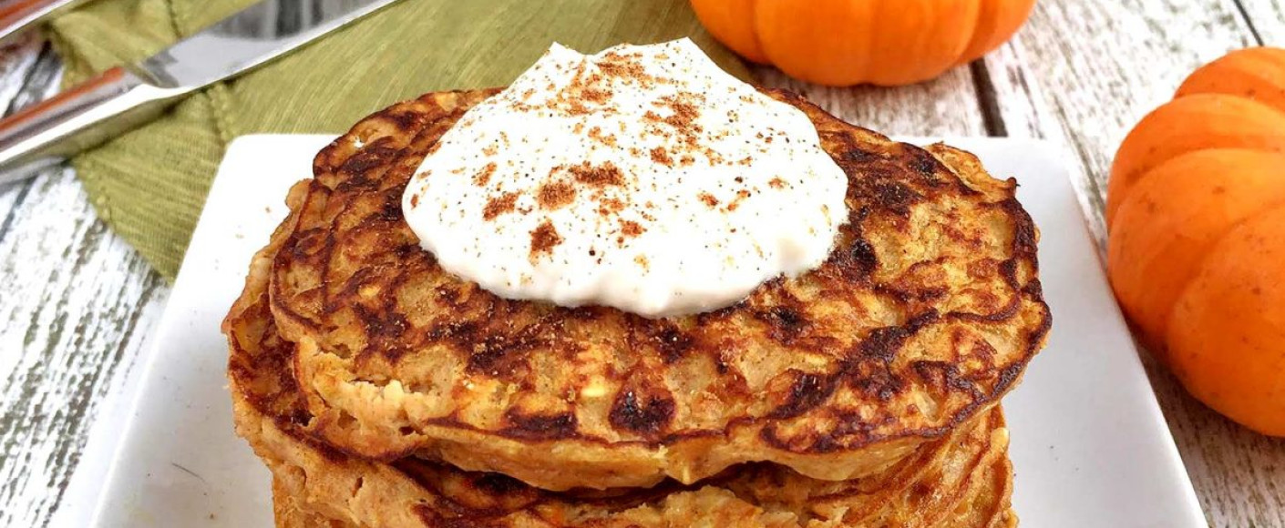 Gluten-free pumpkin protein pancakes recipe