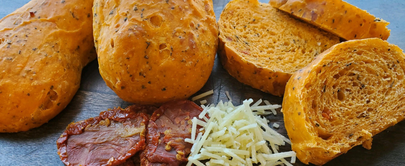 K-State student recipes tomato basil parmesan bread