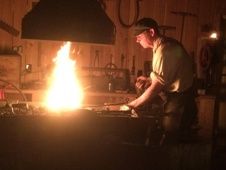 Blacksmith at Deanna Rose Children's Farmstead