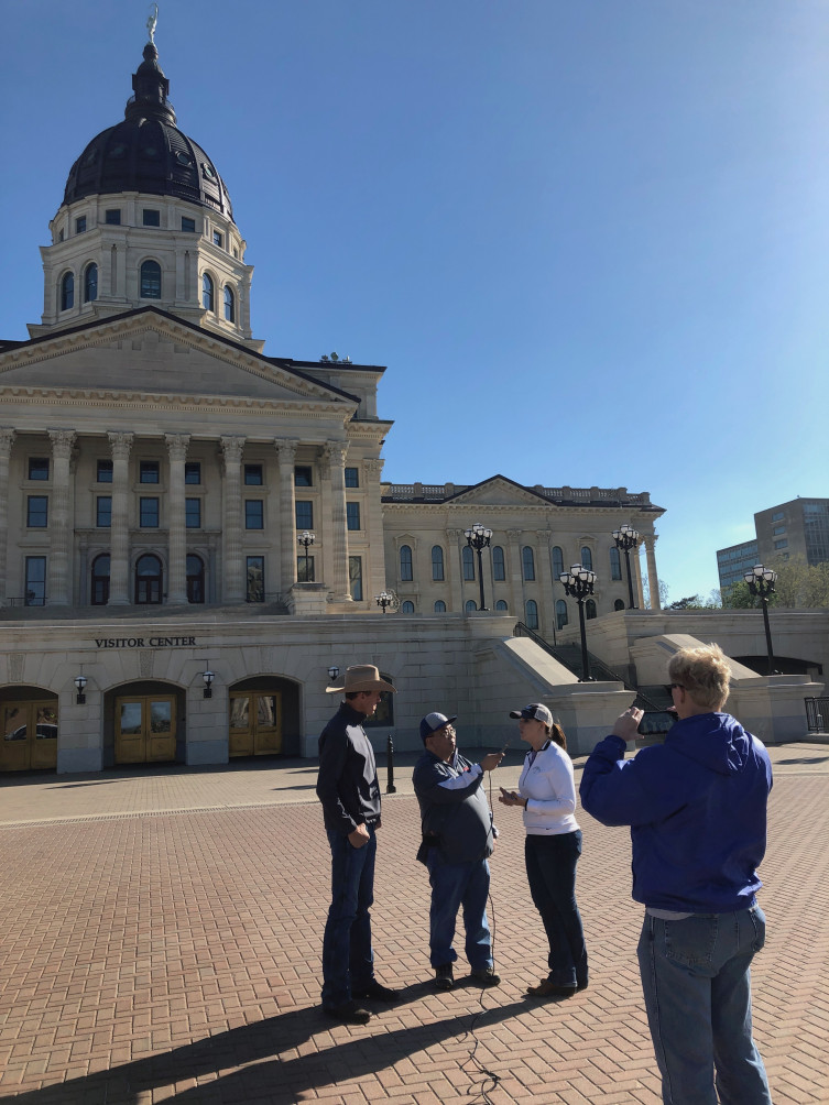 Day at the Ranch - Jamie Lindamood and Matt Perrier at the capitol