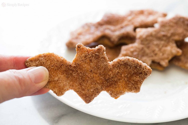 Spooky Cinnamon Sugar Flour Tortilla Crisps, photo and recipe by Simply Recipes.