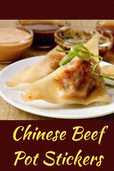 These Chinese beef pot stickers with dipping sauces are just like your favorite resturants.