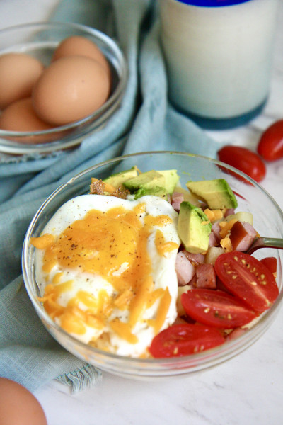 Farmer breakfast bowl recipe - for Pinterest