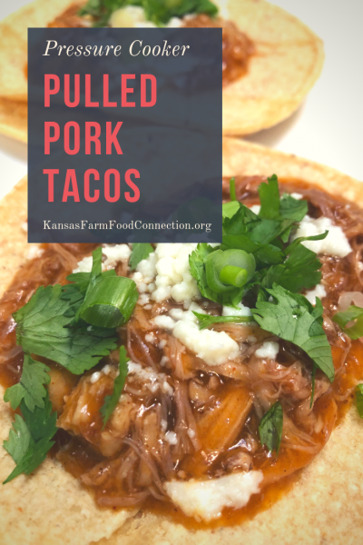 Pin this pressure cooker pulled pork taco recipe