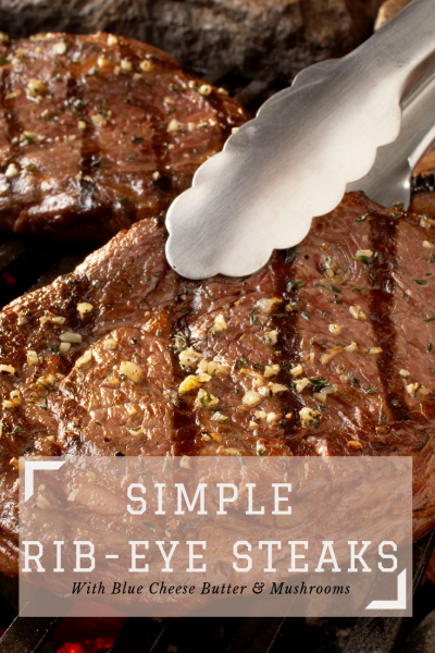 Simple rib eye steak