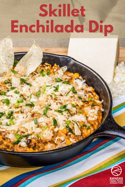 Delicious and Easy Skillet Enchilada Dip